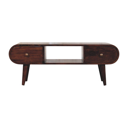 Solid Wood Circular TV Unit Artisan Furniture