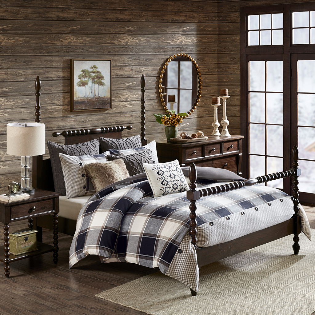 Urban Cabin - King Comforter Set - Brown