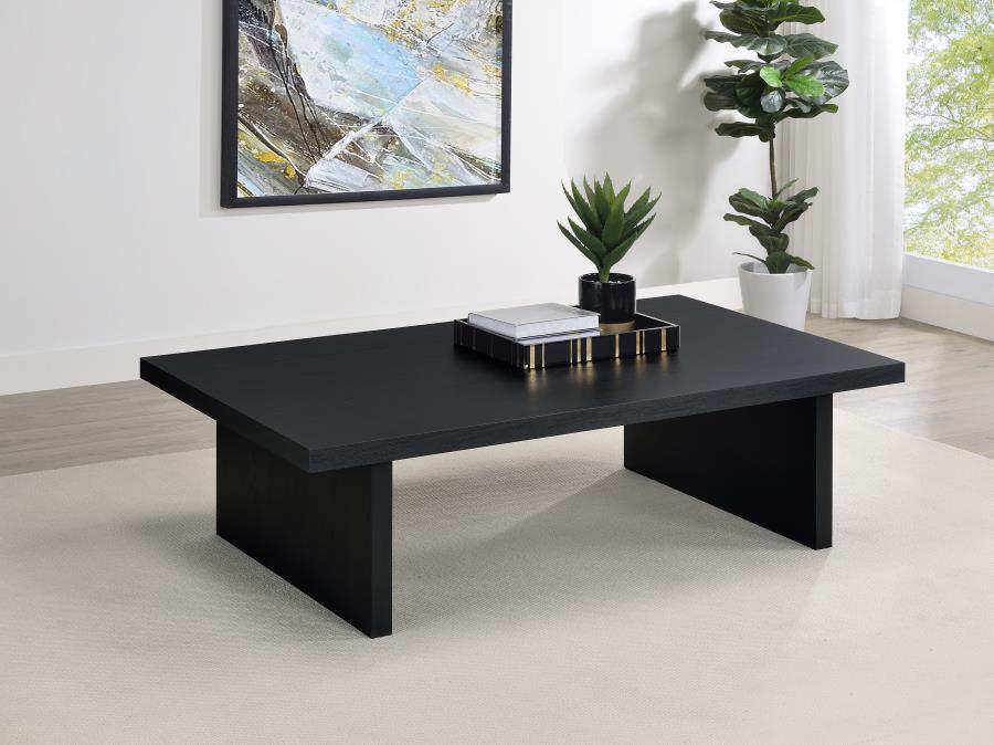 Max - Rectangular Engineered Laminate Coffee Table - Black Coaster Fine Furniture