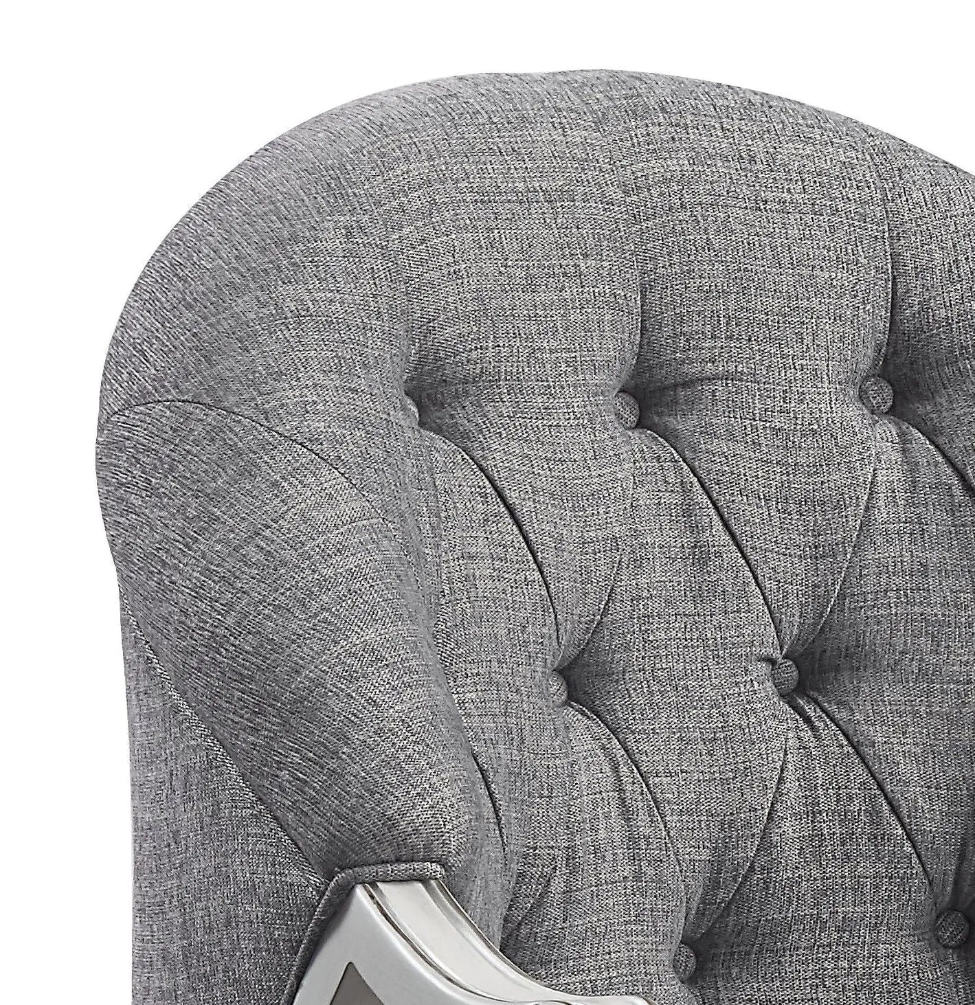 Florian - Antique Chair - Gray / White Acme