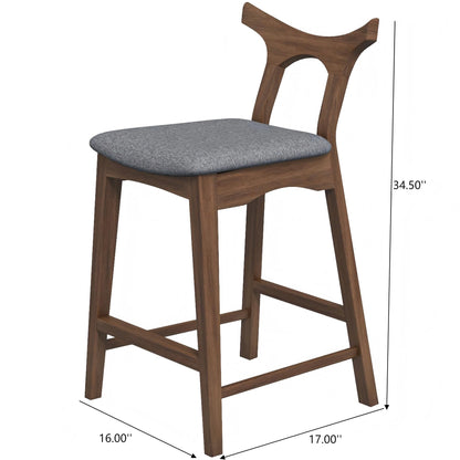 Hester - Upholstered, Square Bar Chair (Set of 2) Ashcroft Furniture
