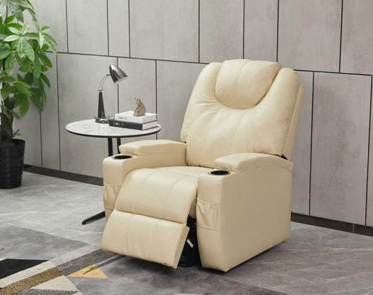 Modern Recliner Chair With Cup Holders, Remote Control Home Essentials