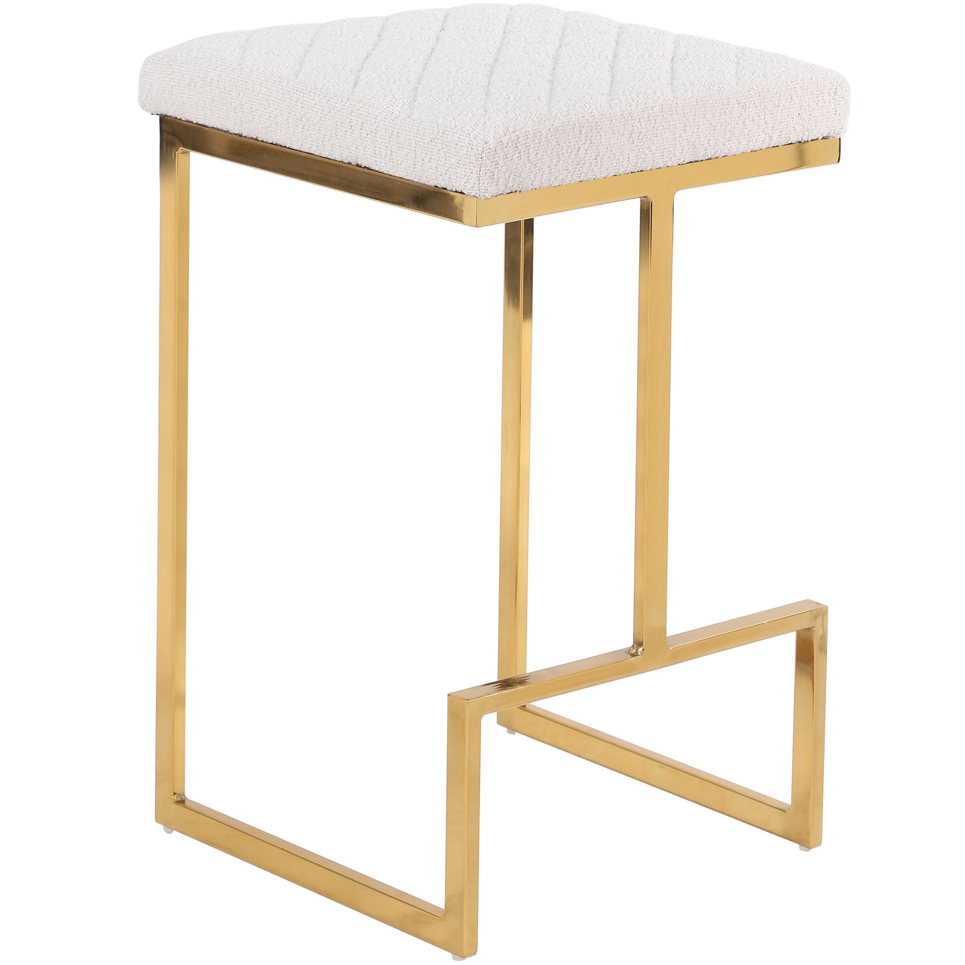 Joel - Mid Century Modern Luxury Upholstered Stool Ashcroft Furniture