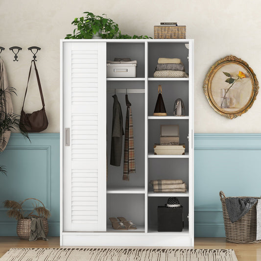 3 Door Shutter Wardrobe & Shelves DreamHaus