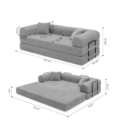 Convertible Foldable Floor Sofa Bed For Living Room Home Essentials