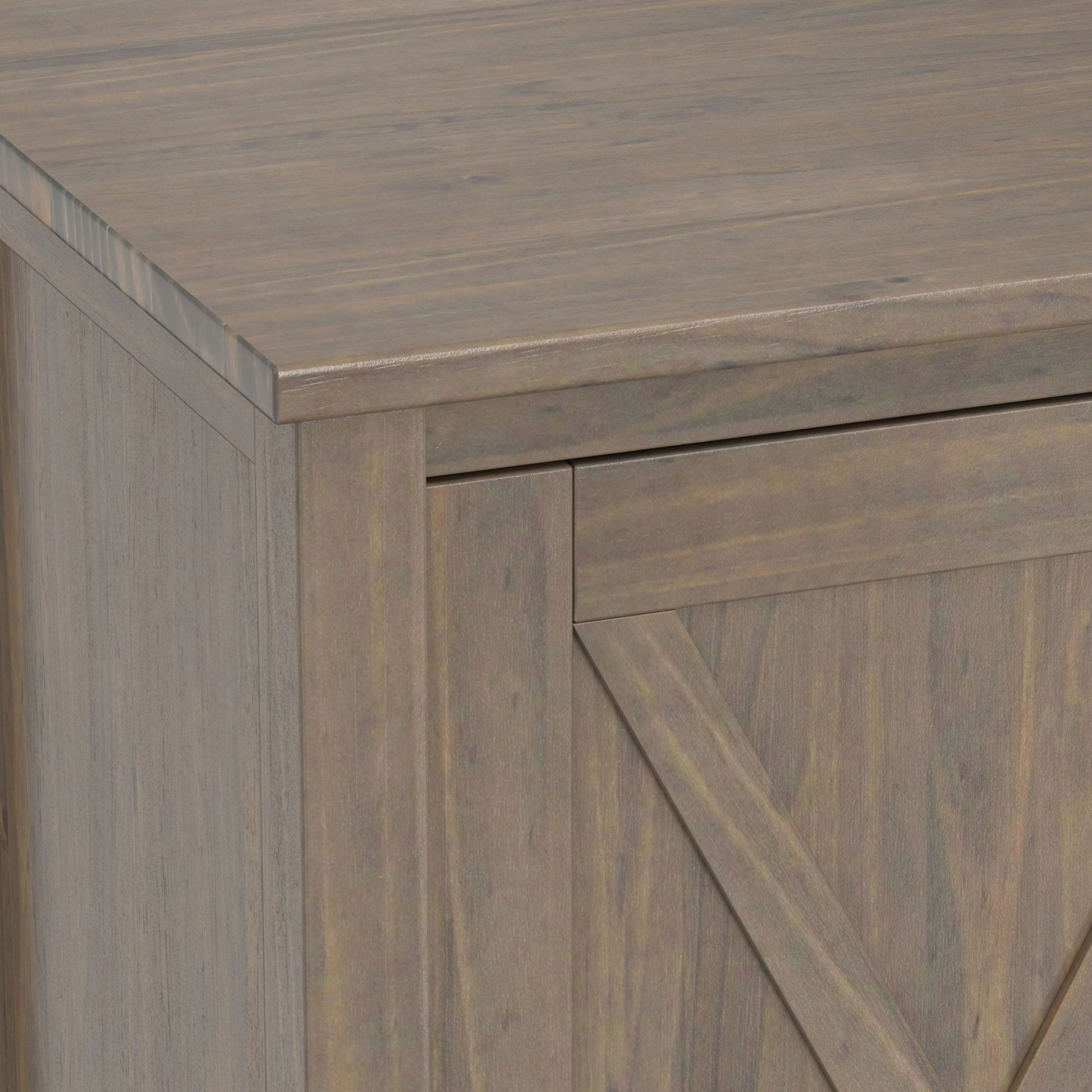 Ela - Medium TV Stand - Smoky Brown Simpli-Home
