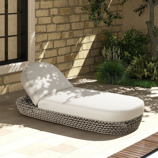 Willow - Sunbrella Upholstered Patio Lounger Jennifer Taylor Home