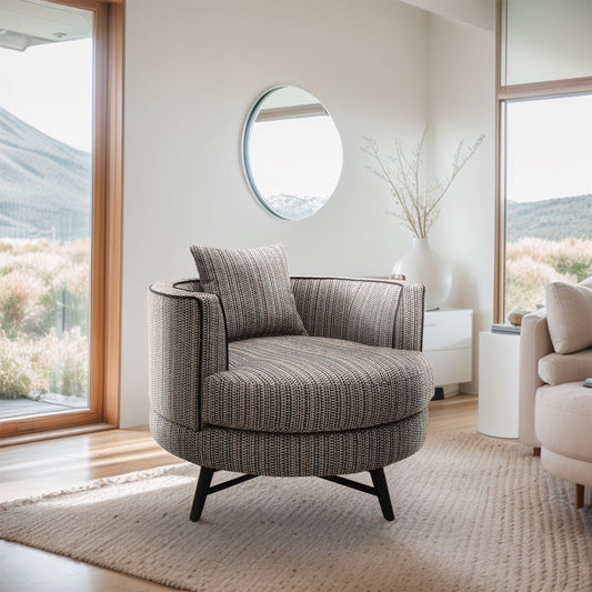 Harper - Swivel Chair - Stripe/Multi Chapel Hill