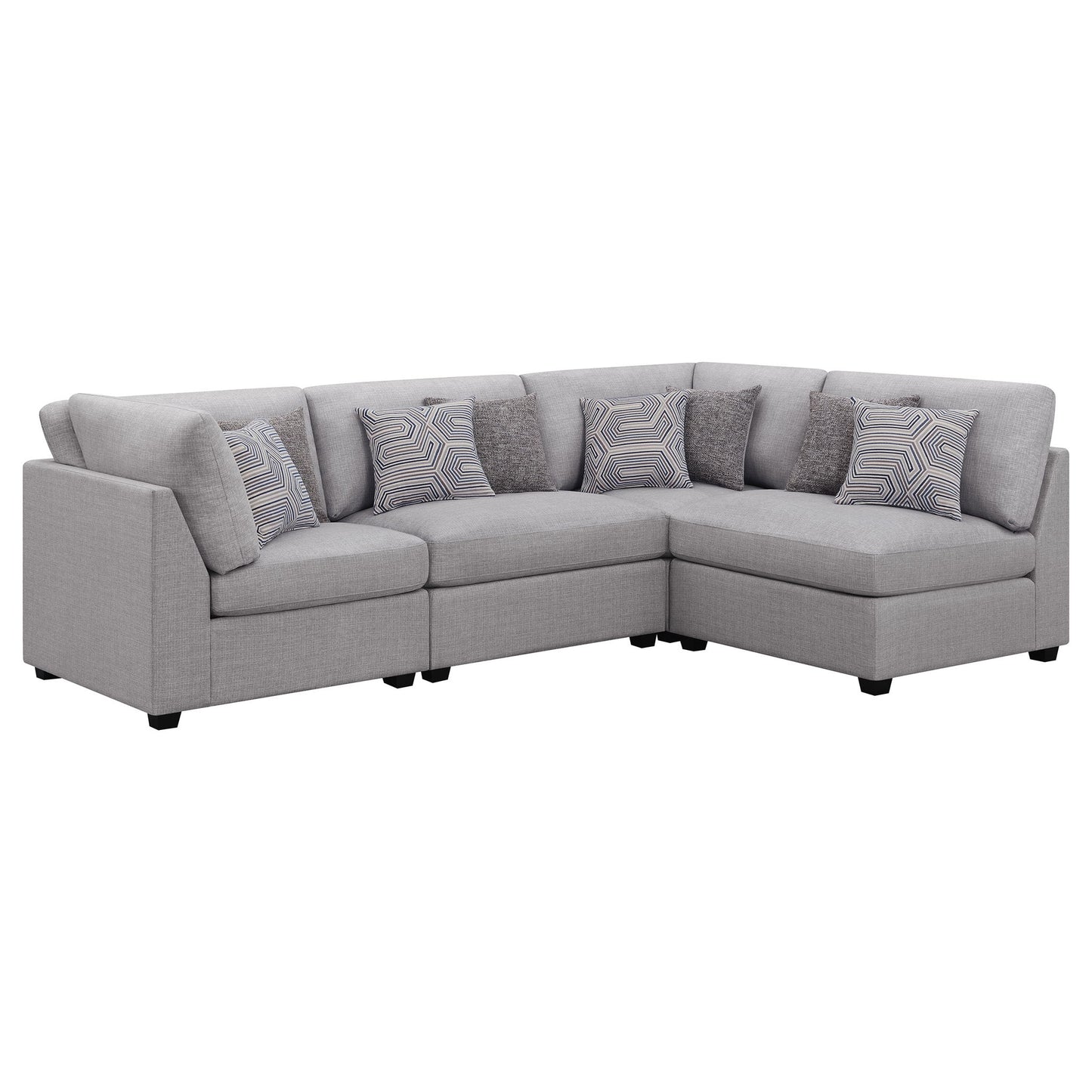 Lafayette - Modular Upholstered Sectional Sofa - Gray Furniture Max