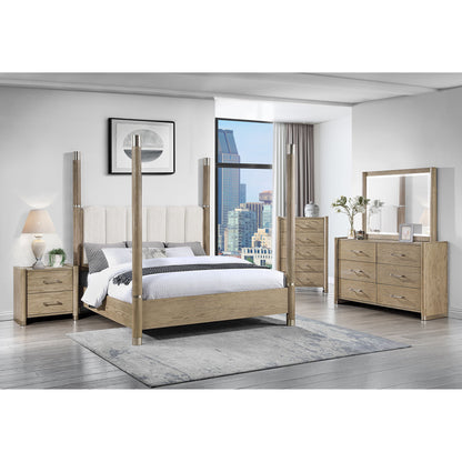 Sarai - Mirror With Sleek Frame And Rounded Sides - Brown Global Furniture USA