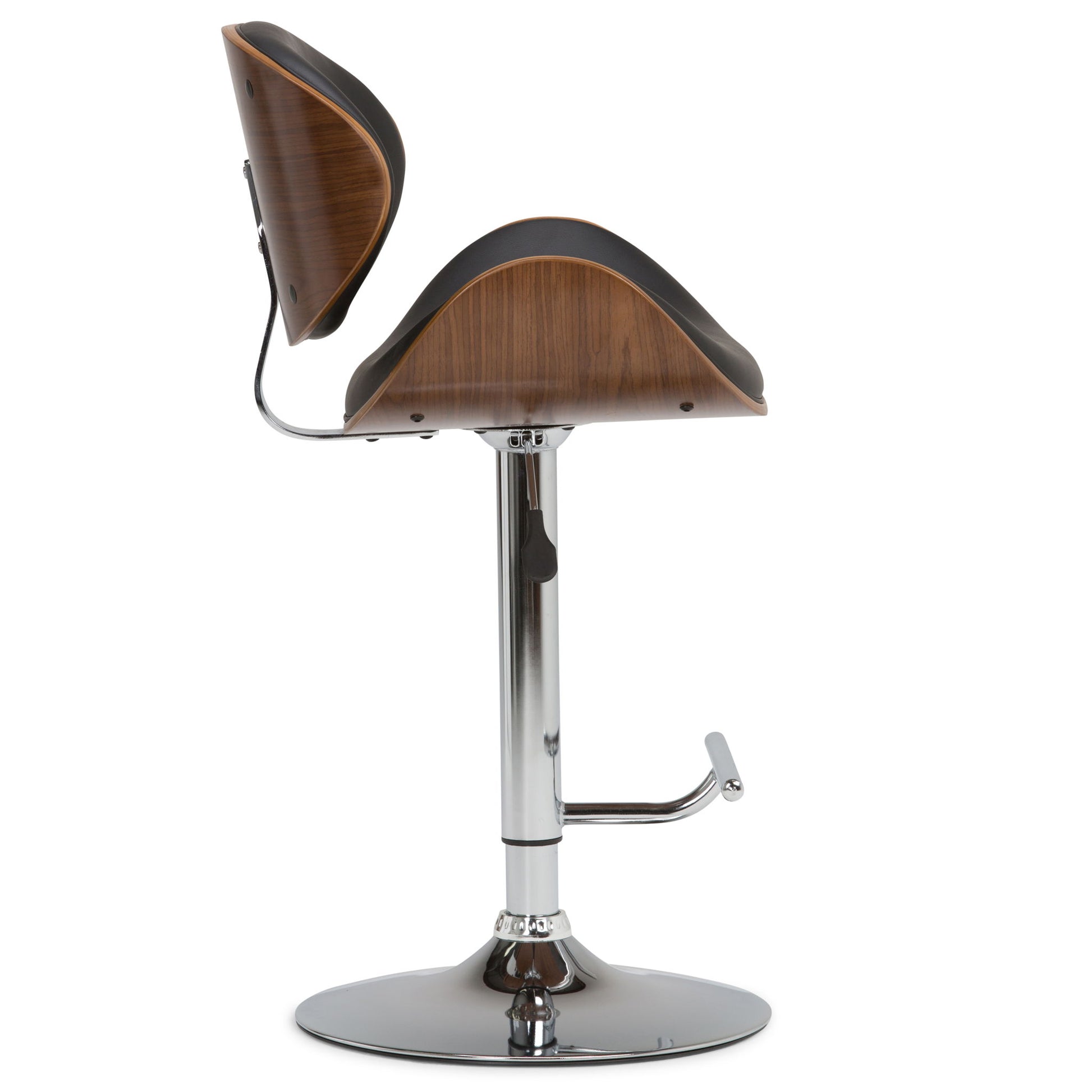 Marana - Multifunctional Handcrafted Bentwood Adjustable Swivel Bar Stool Simpli-Home