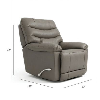 Oslo Antelope - Swivel Glider Recliner With Manual Footrest Home Essentials