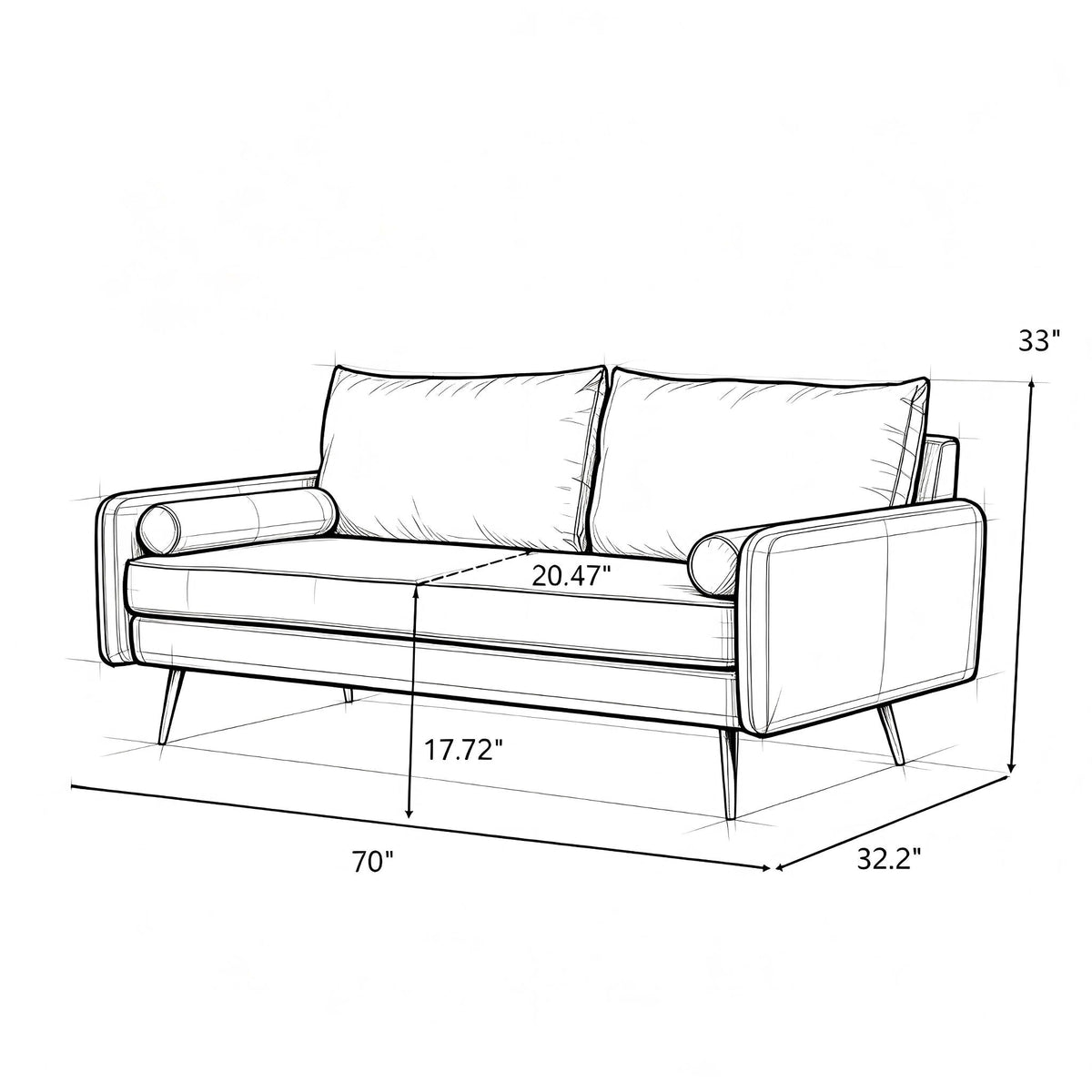 Modern Large Sofa For Living Room US Pride