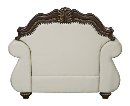 Pierce - Chair With Pillow - Beige / Cherry