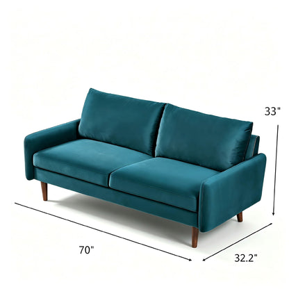 Upholstered Loveseat Sofa, 2 Seater Couch For Living Room Apartment US Pride
