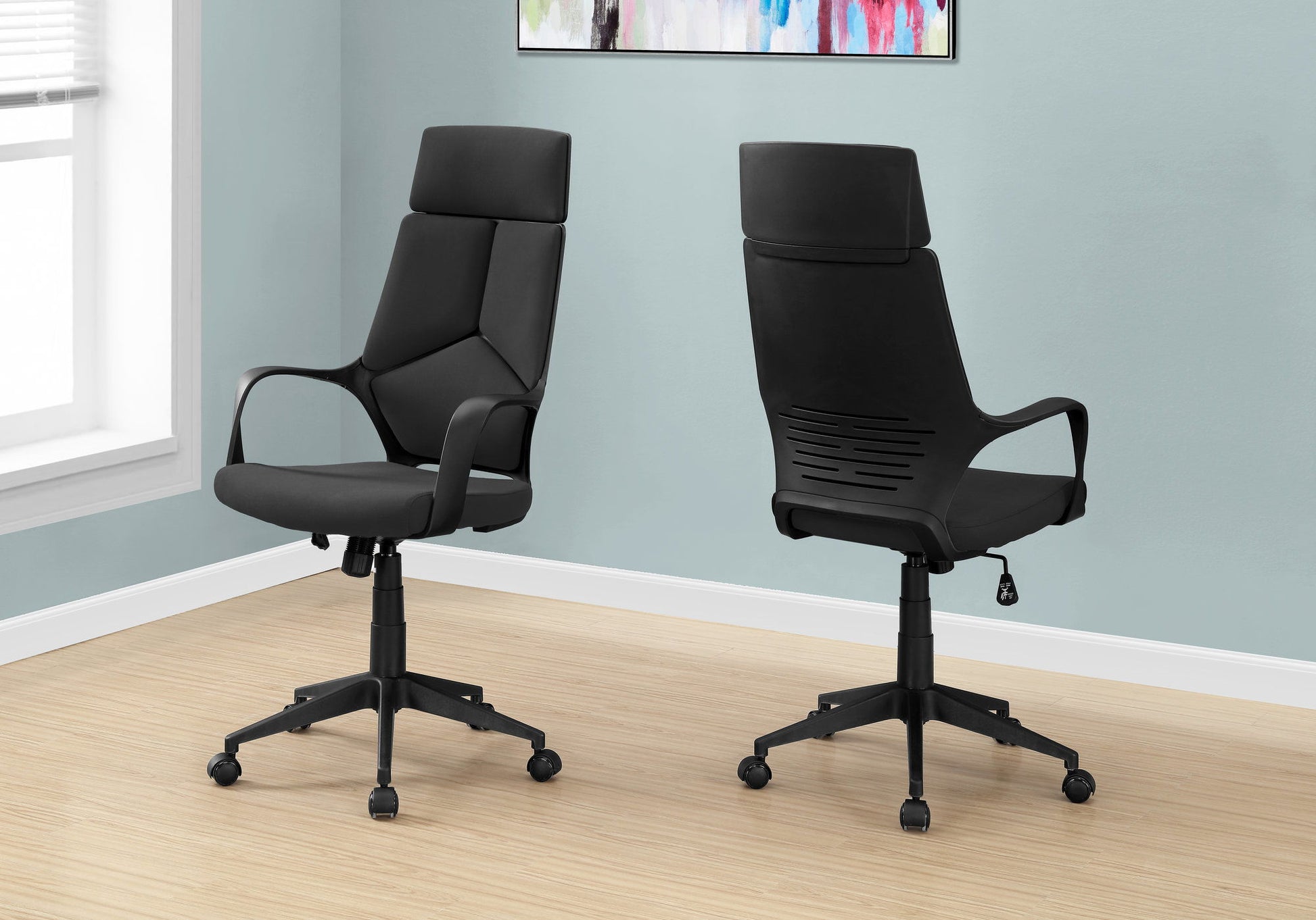 Office Swivel Chair, Adjustable Height, Ergonomic, Armrests, Contemporary & Modern 8th Street