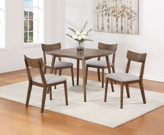 Weldon - 5 Piece Dining Room Set - Brown Crown Mark