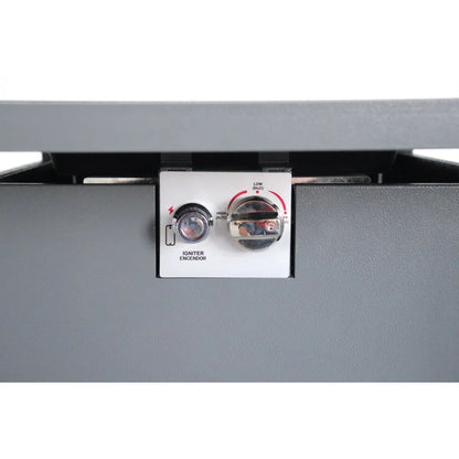 Outdoor Fire Pit Table With Lid - Gray LSI Patio Furniture