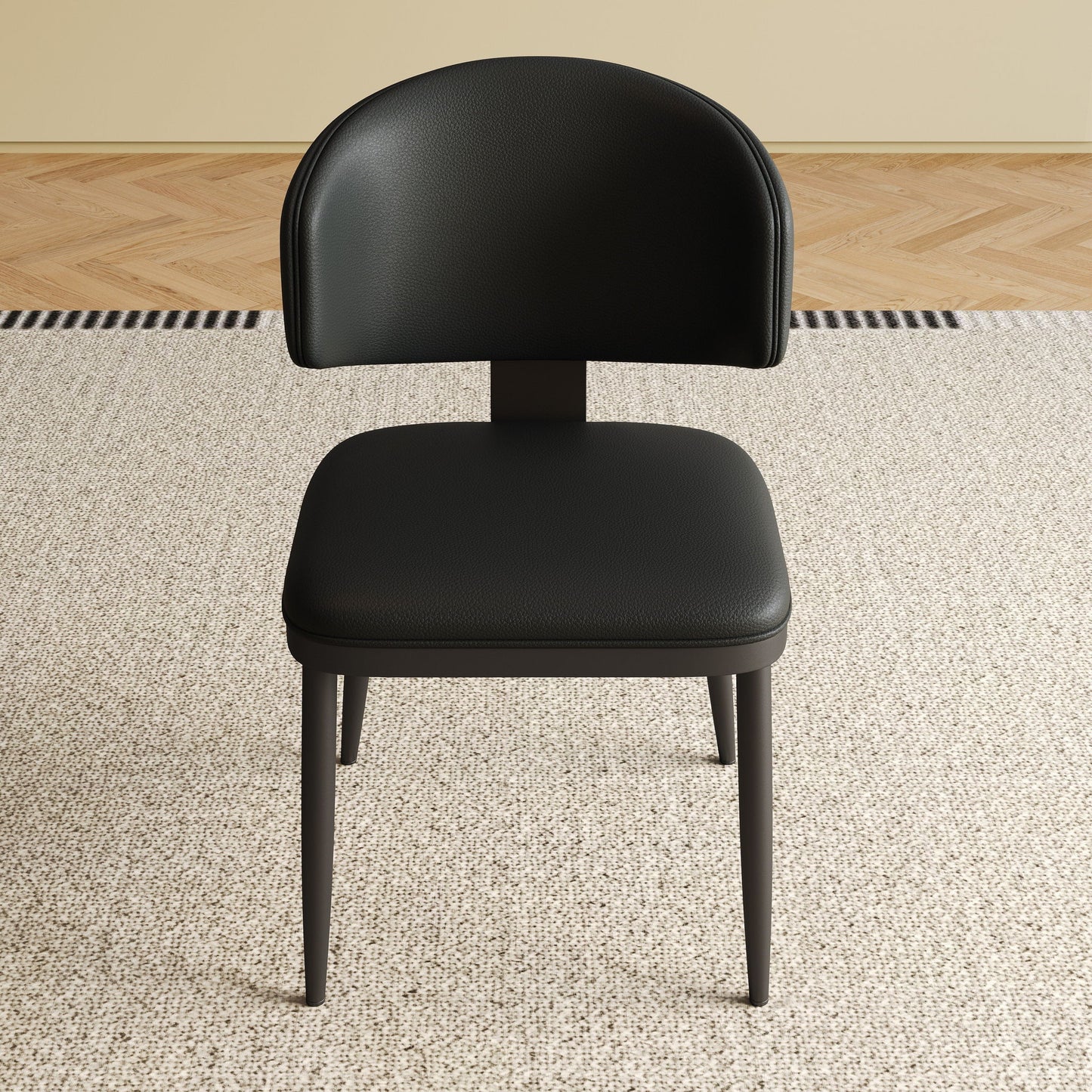 Modern Design Dining Chairs (Set of 2) - Black Home Essentials