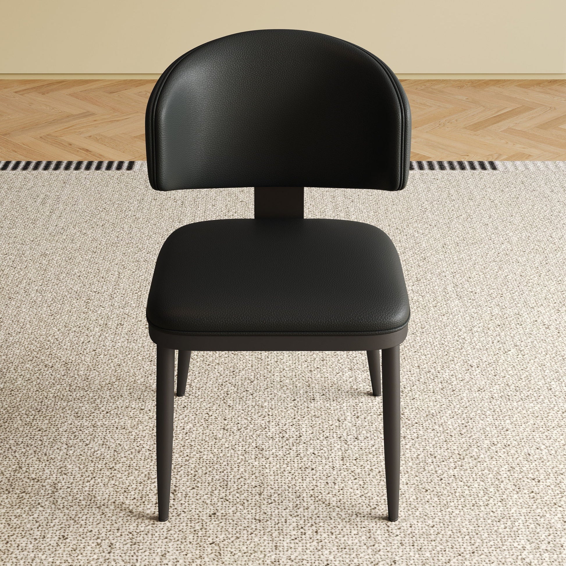 Modern Design Dining Chairs (Set of 2) - Black Home Essentials
