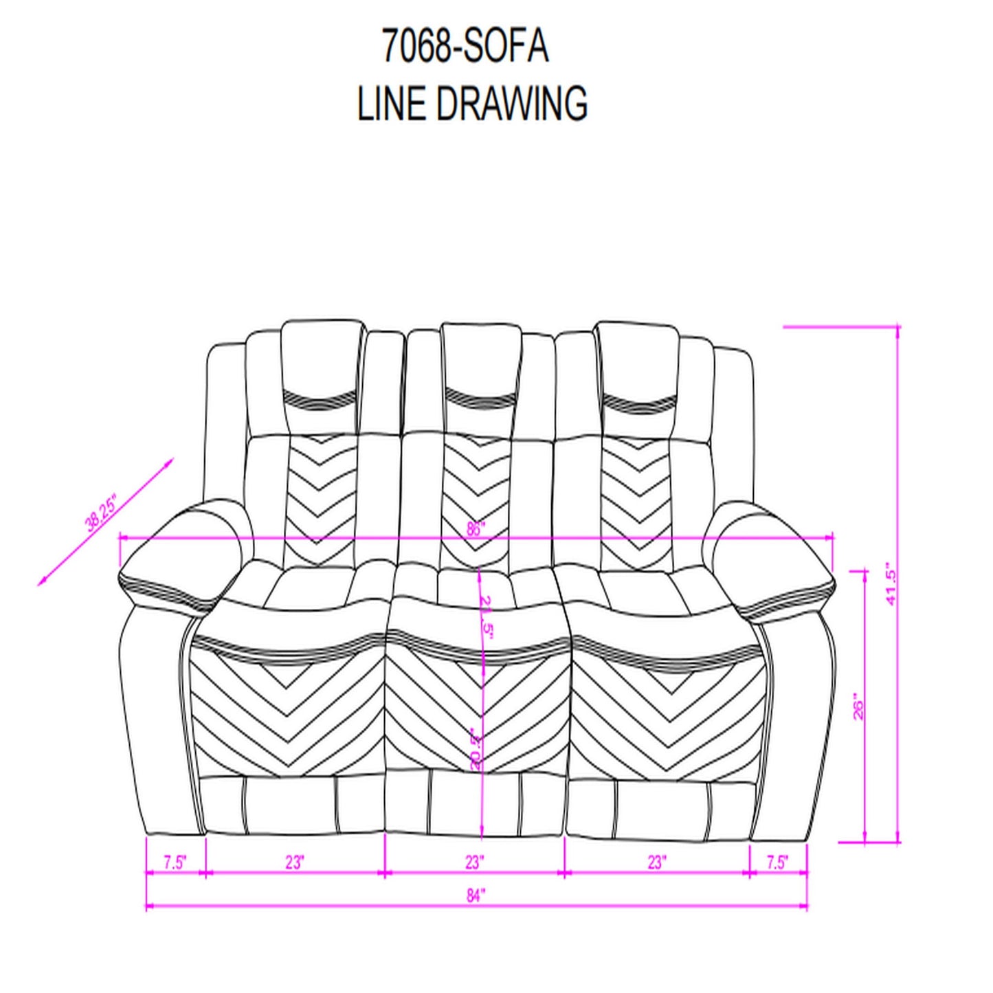 Raize - Power Living Room Set With Storage Console And Cup Holders Global Furniture USA
