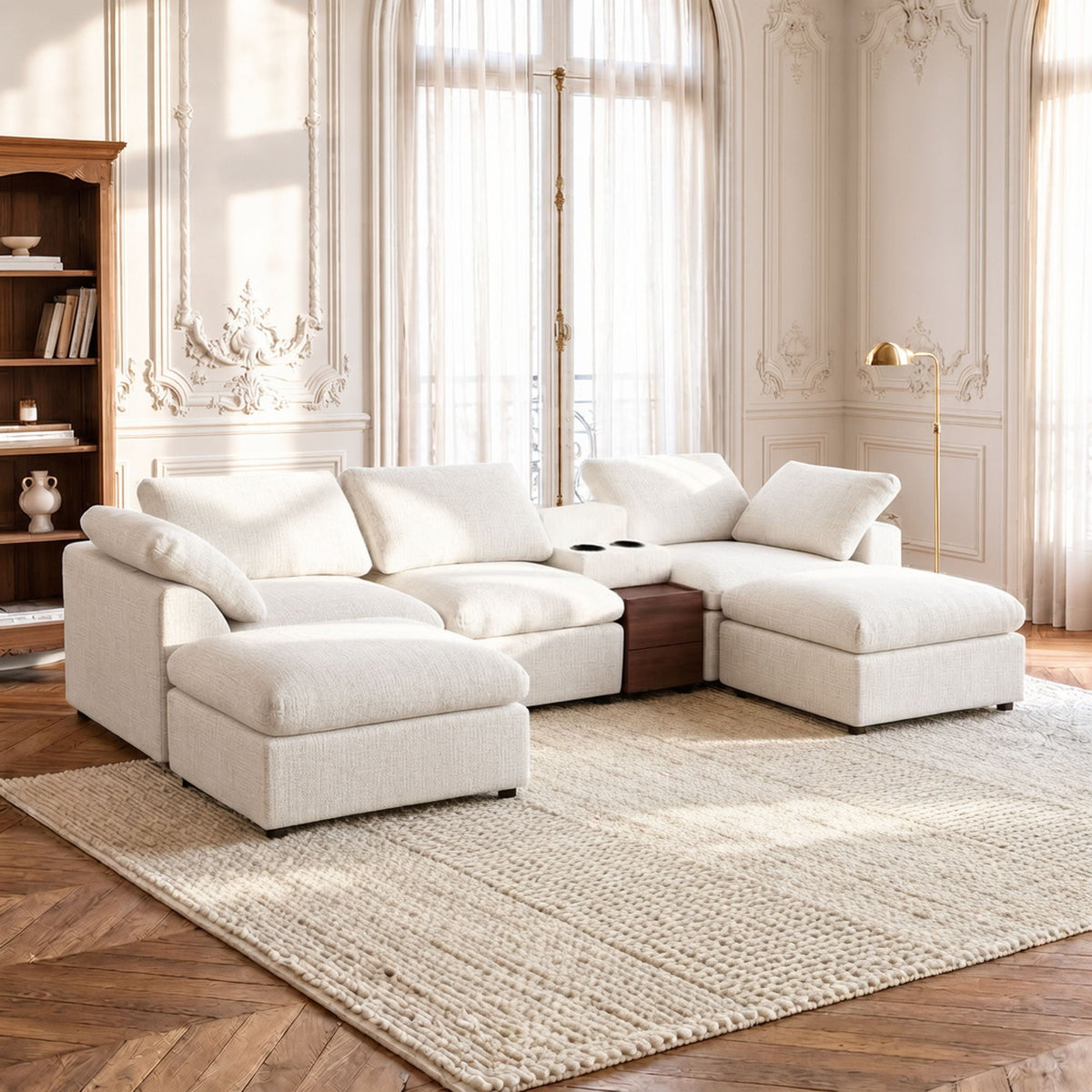 Modular Cloud Couch With Storage Console Home Essentials
