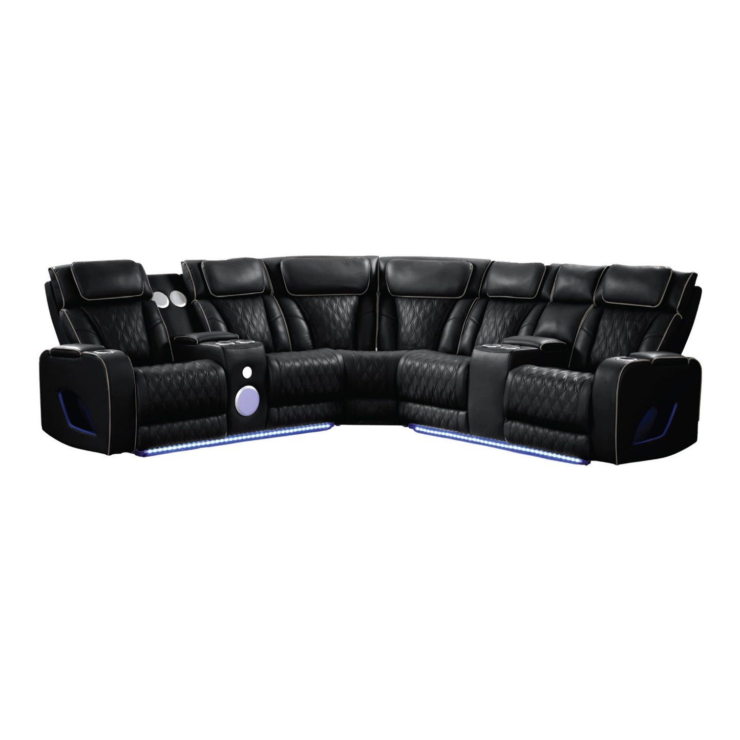Fortuner - Power Recliner Sectional Sofa Matrix Furniture Group
