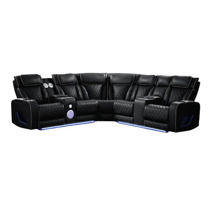 Fortuner - Power Recliner Sectional Sofa Matrix Furniture Group