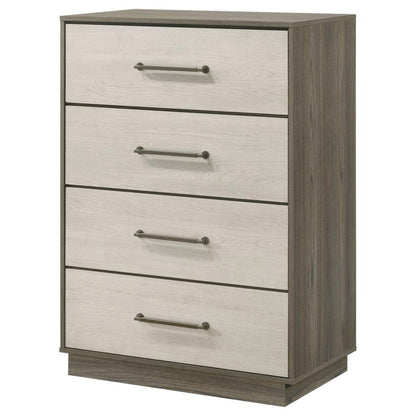 Fenwick - 4-Drawer Chest Of Drawers - Gray Oak Coaster Fine Furniture