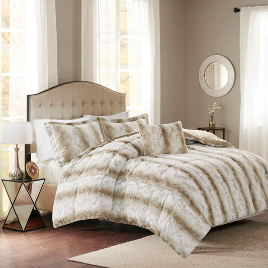 Zuri - King Comforter (Set of 4) - Sand Madison Park