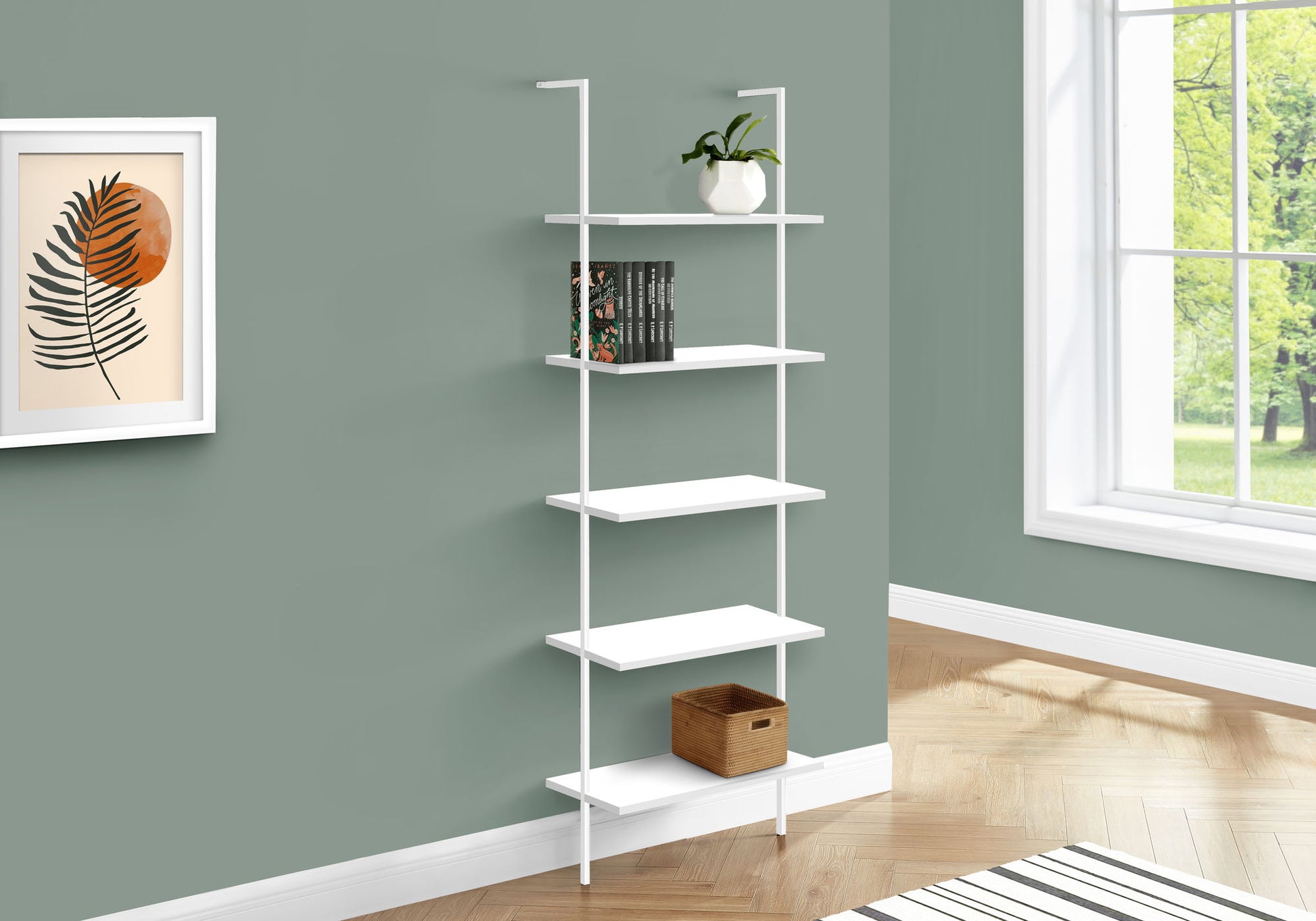 Etagere Bookcase Ladder 5 Tier For Office 8th Street