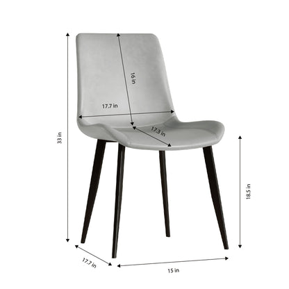 Modern Dining Chair With Carbon Steel Legs Home Essentials