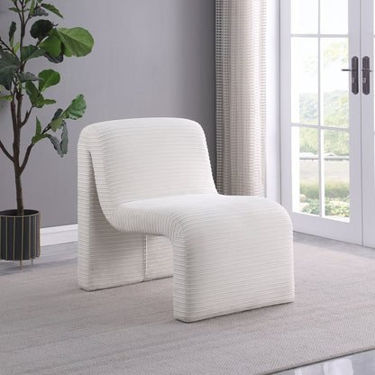 Winne - Curved Armless Accent Chair Furniture Max