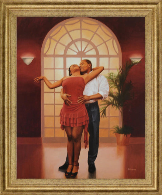 Warm Embrace Dance - 28" x 34" Framed Wall Art Classy Art