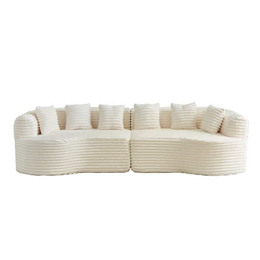 Sectional Sofa, Oversized 4 Seater With Deep Seat Design Home Essentials