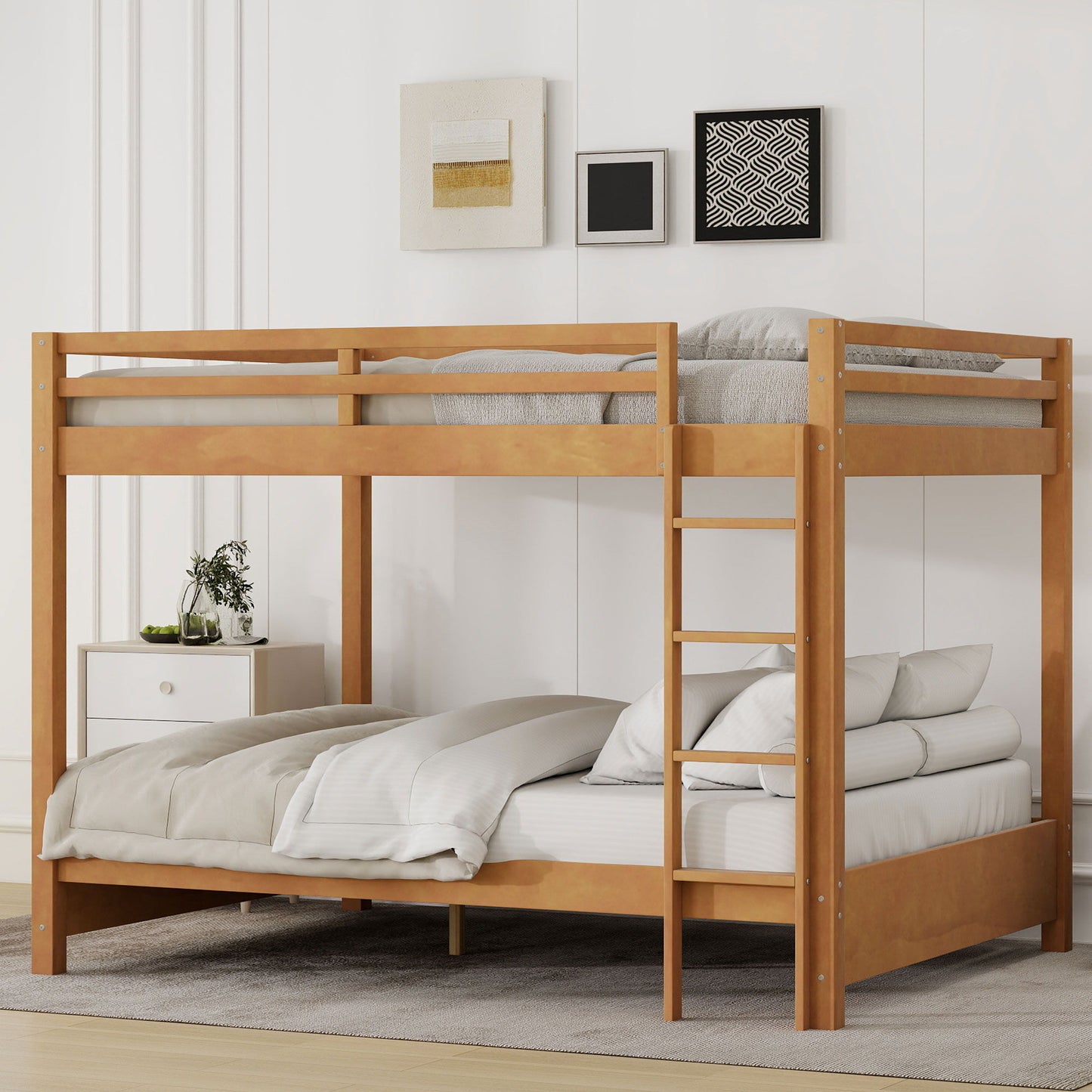Sturdy Bunk Bed With Ladder Hearth and Haven