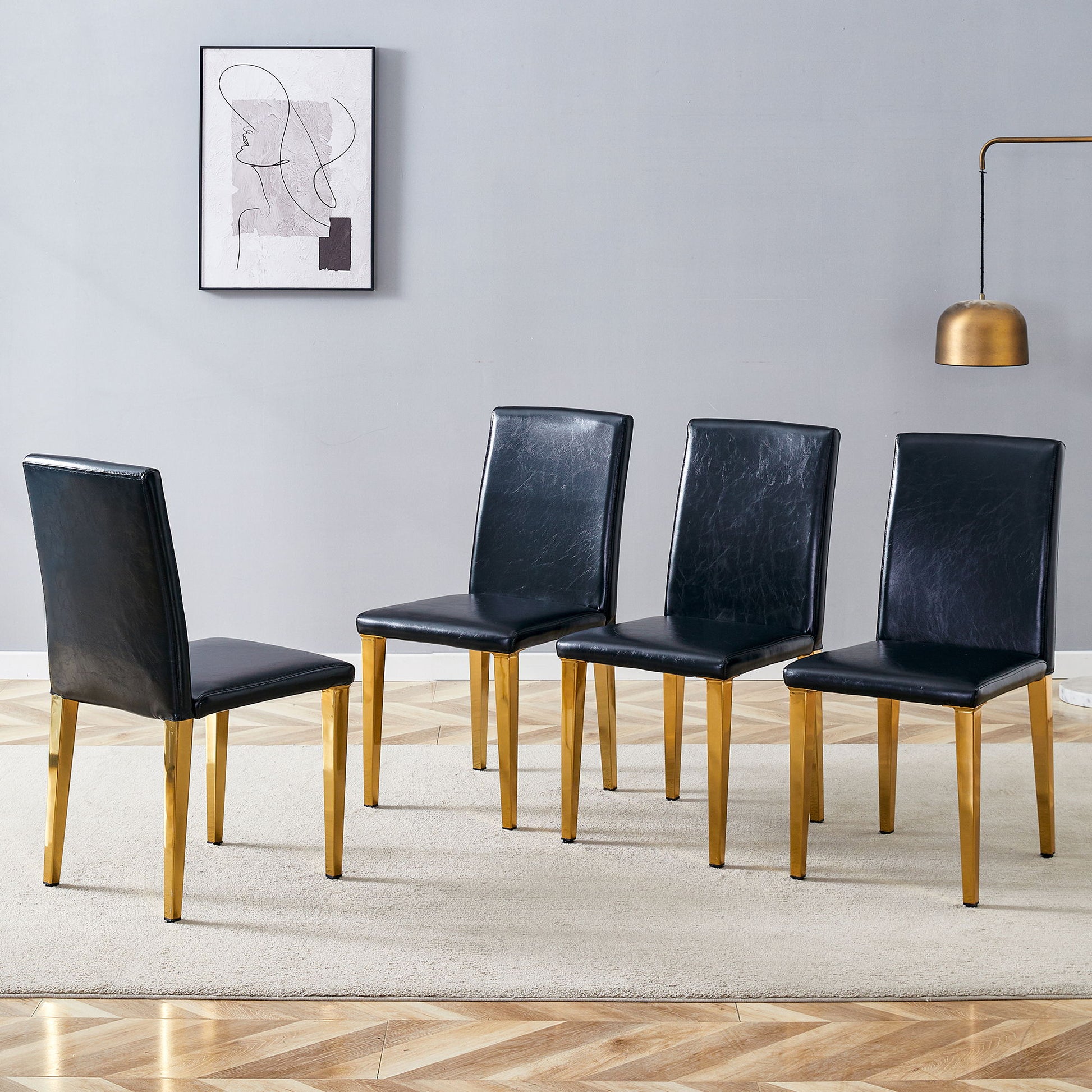 Modern Dining Chairs With Metal Legs Home Essentials