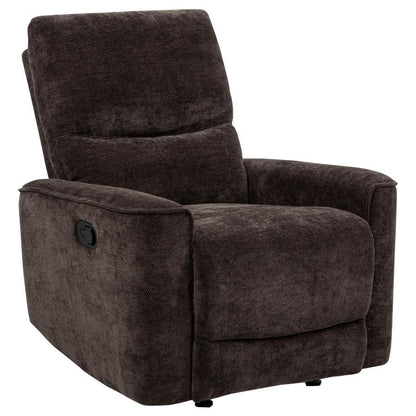 Navarro - Chenille Upholstered Glider Recliner Coaster Fine Furniture