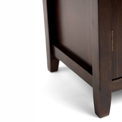 Burlington - Medium Storage Cabinet - Mahogany Brown Simpli-Home