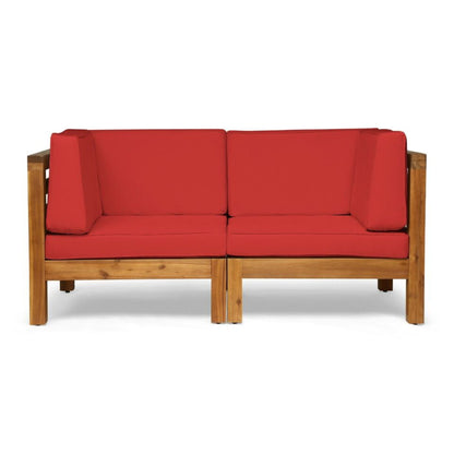 Oana - 2 Piece Loveseat Set With Water Resistant Cushions Noble House