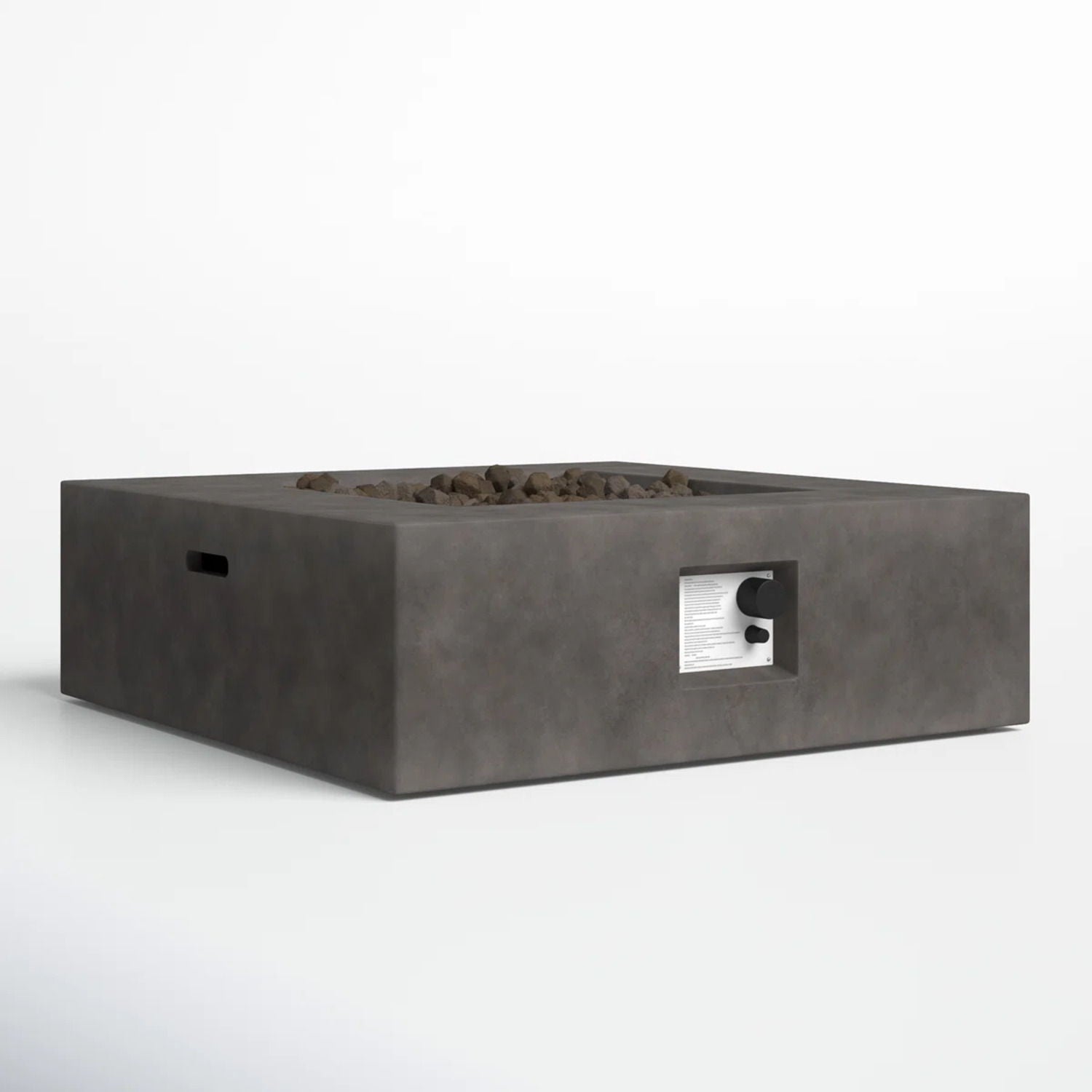 Outdoor Handcrafted Fire Pit Table - Charcoal LSI Patio Furniture