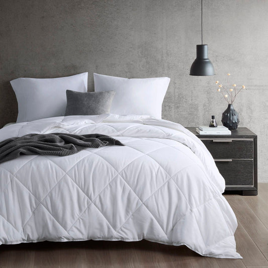 Cooling Touch - Oversized Down Alternative Queen Comforter - White Sharper Image