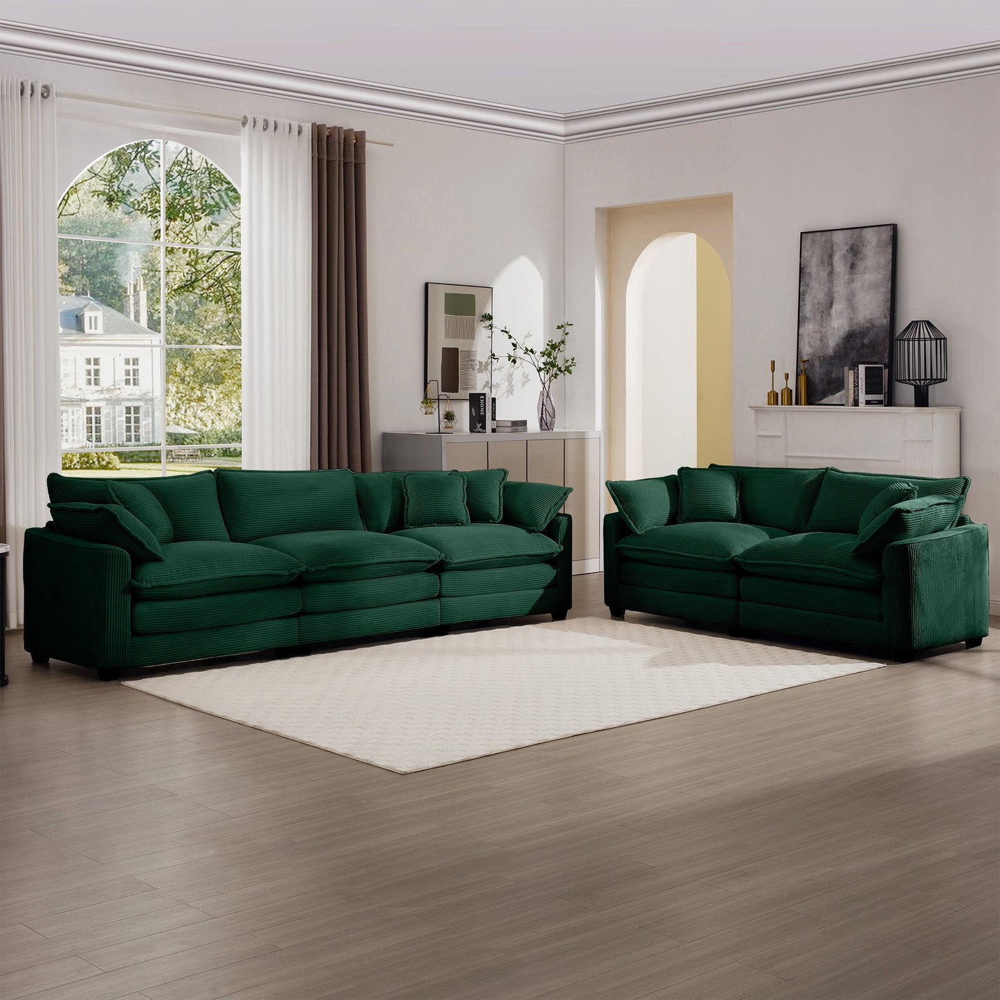 Elegant Oversized Sectional Sofa Set With Deep Seats And Flexible Layout Home Essentials