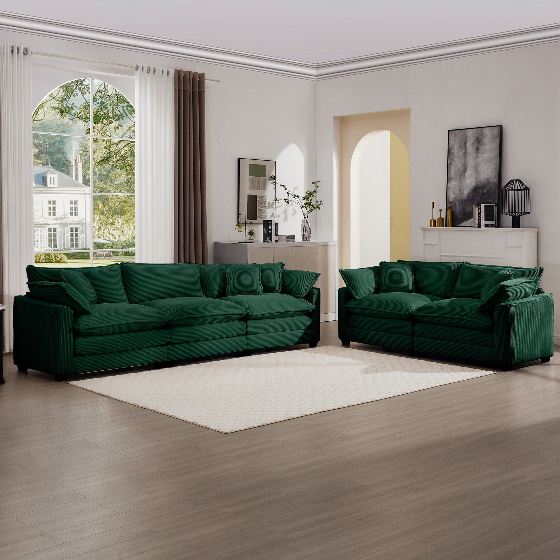 Elegant Oversized Sectional Sofa Set With Deep Seats And Flexible Layout Home Essentials