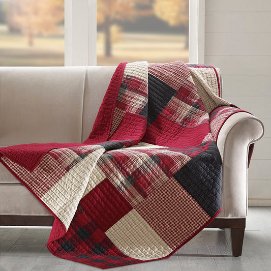 Sunset - Quilted Throw - Red Woolrich