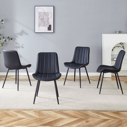 Modern Style Extended Seat Cushion Dining Chair Set Home Essentials