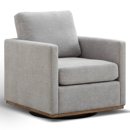 Square Upholstered Swivel Accent Chair Home Essentials