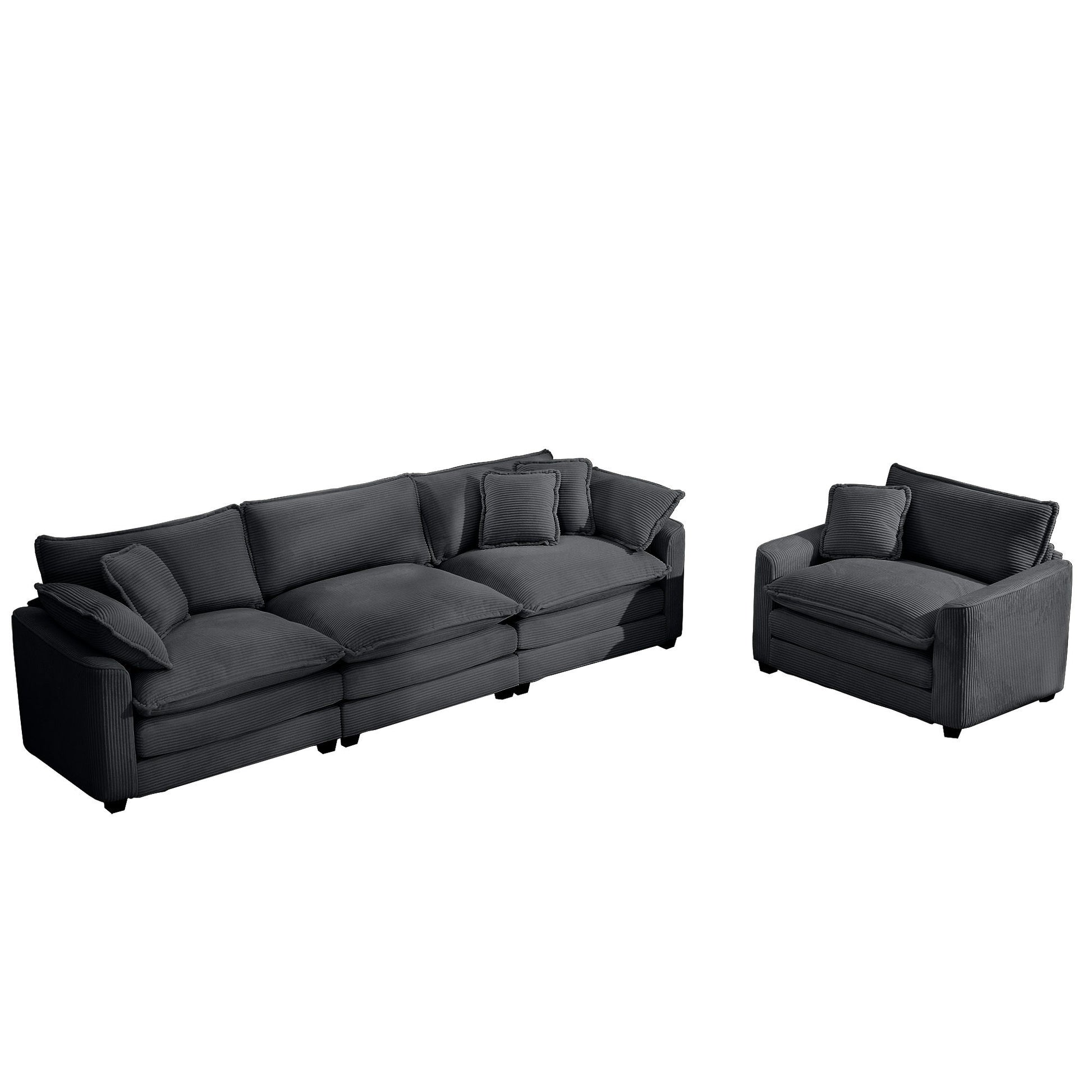 Elegant Oversized Sectional Sofa Set With Deep Seats And Flexible Layout Home Essentials