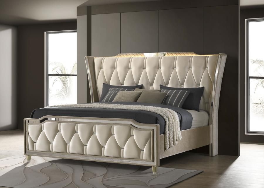 Lorient - LED Upholstered Bed Coaster Fine Furniture