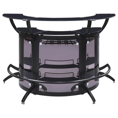 Dallas - 3-Piece Curved Freestanding Home Bar Cabinet CoasterEssence
